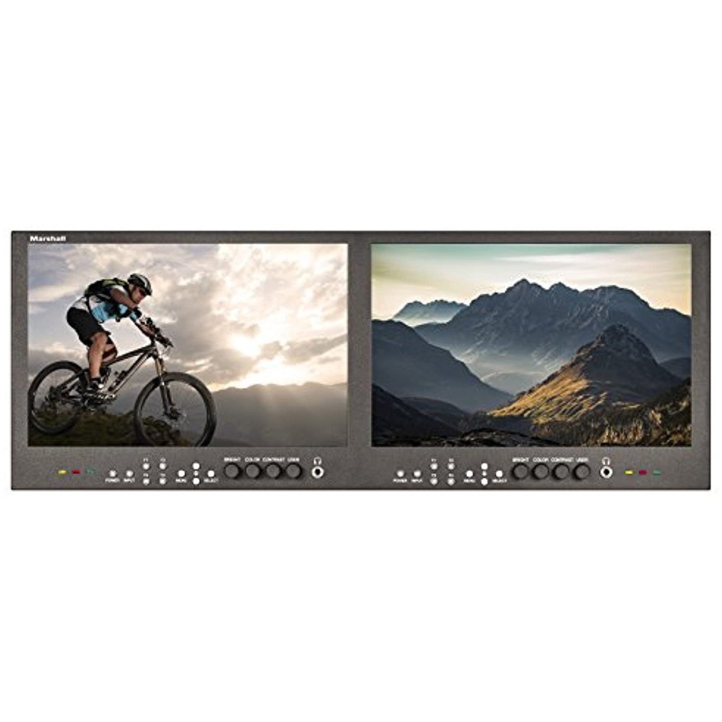 Marshall Electronics Dual 10.1&quot; Full Resolution LCD Rack Monitor