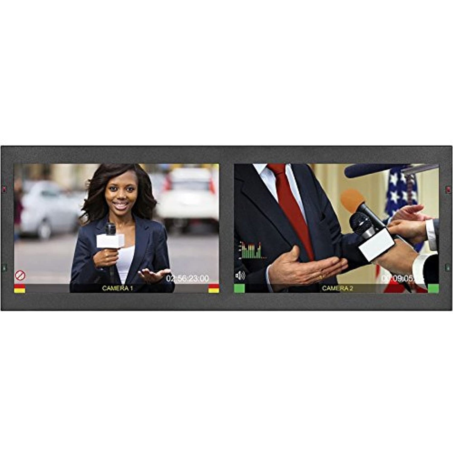 Marshall Electronics V-R1012-IMD-3GTE, Dual 10.1 Inch 3G HD Rackmount Monitor