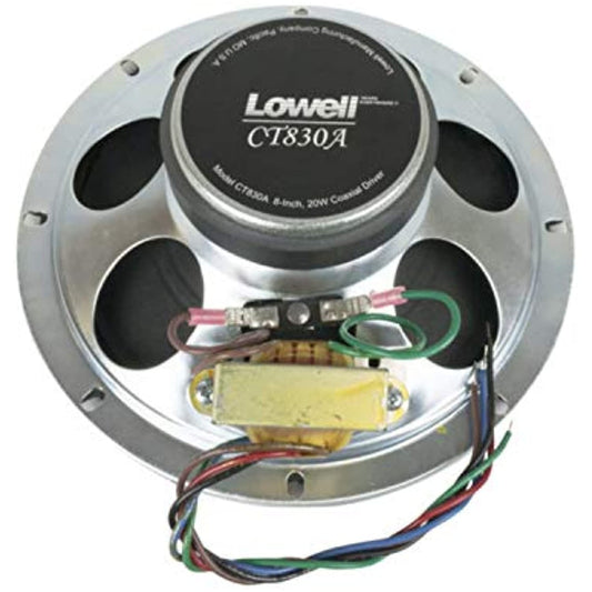 Lowell CT830A-T470 8-Inch 20-Watt Coaxial Speaker Driver with 70V Transformer, Single Unit