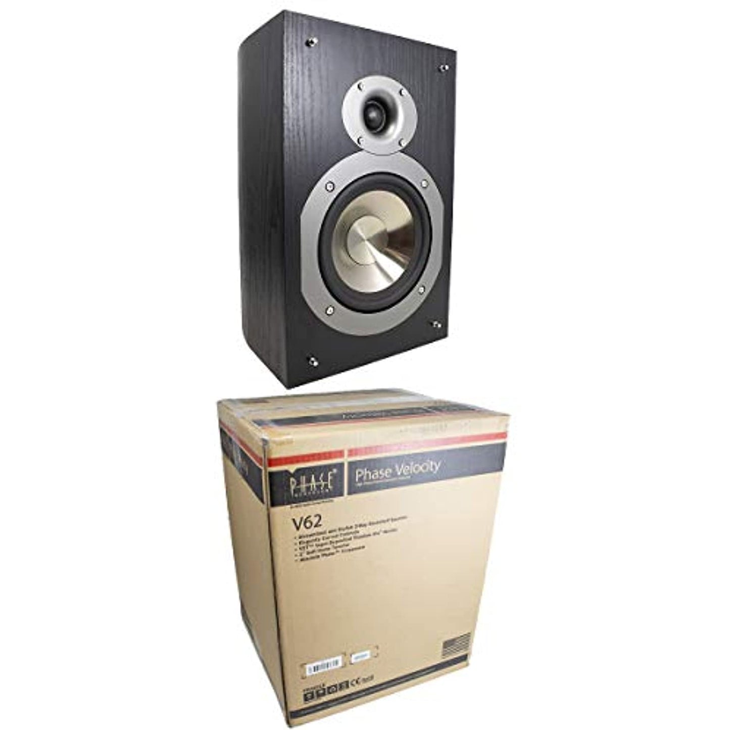 8.25? 140W 2-Way Bookshelf Speaker Titanium Woofer Home Audio Theater