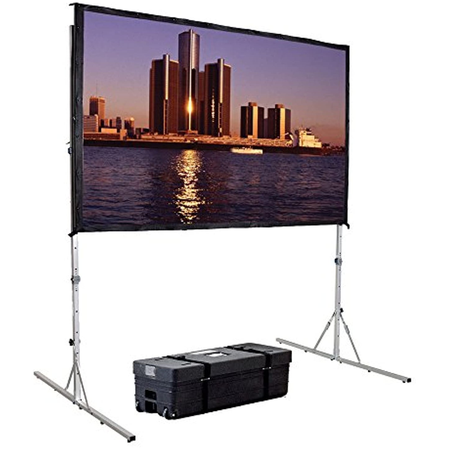Fast Fold Deluxe Portable Projection Screen Viewing Area: 92" H x 144" W