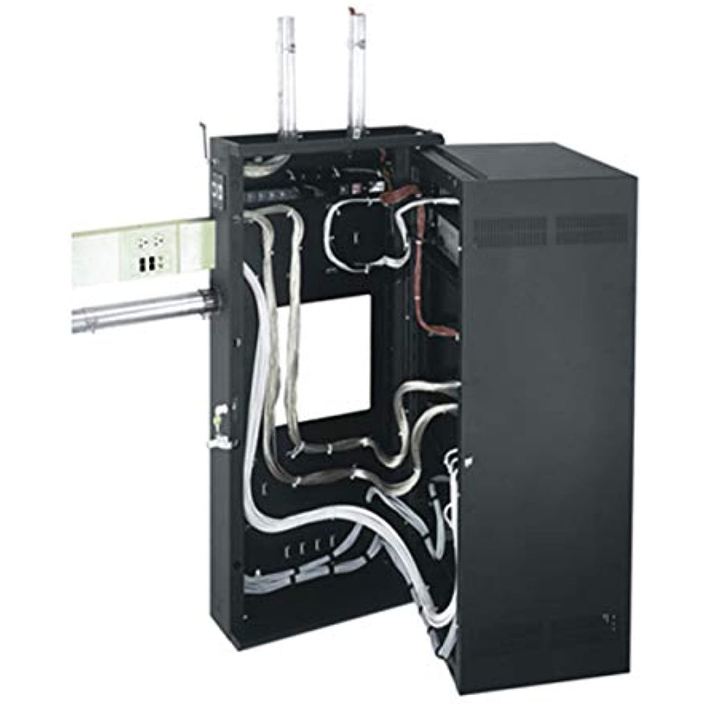 Middle Atlantic DWR Series Space Sectional Wall Rack Finish: Black, Rack Spaces: 16U Spaces, Depth: 20"