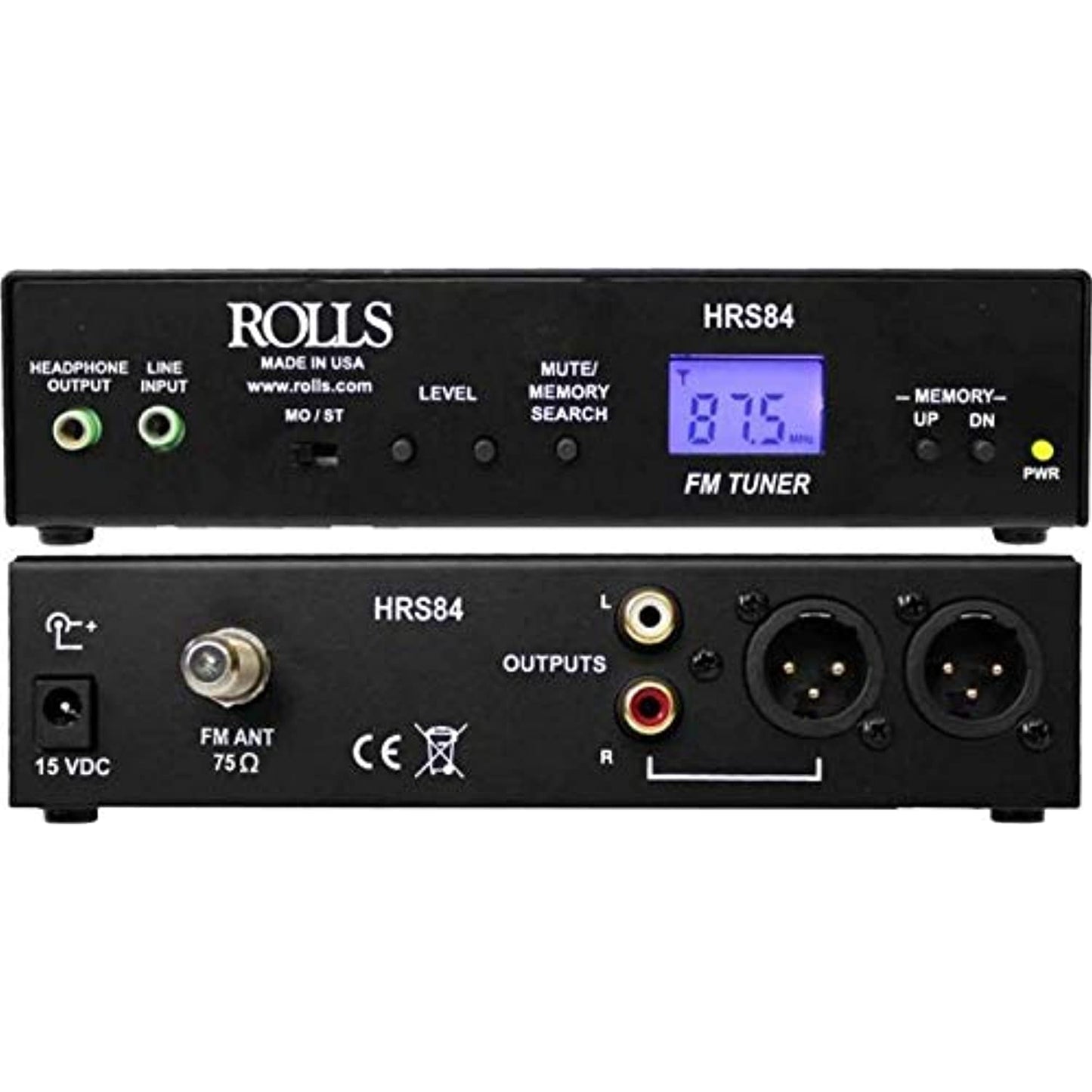 ROLLS Digital FM Tuner with XLR's