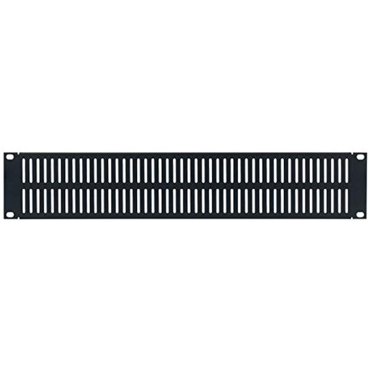 Lowell AVPB-2 2U Aluminum Vent Panel with Flange