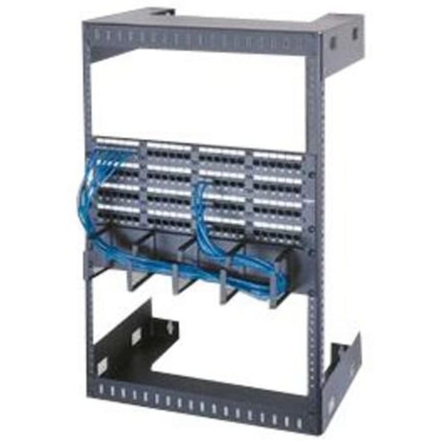 Wall Mount Open Frame Rack Rack Spaces: 52 1/2" H (30U Space), Depth: 12"