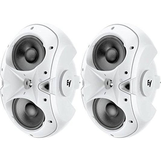 Electro-Voice EVID 6.2w Dual 6" Two Way Surface Mount Loudspeaker Pair - White