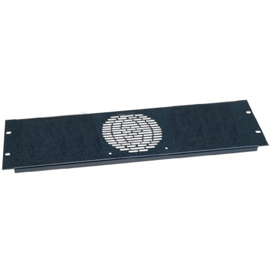 Fan Panel Accommodates: One 4 1/2" Fan, Finish: Black Brushed Anodized