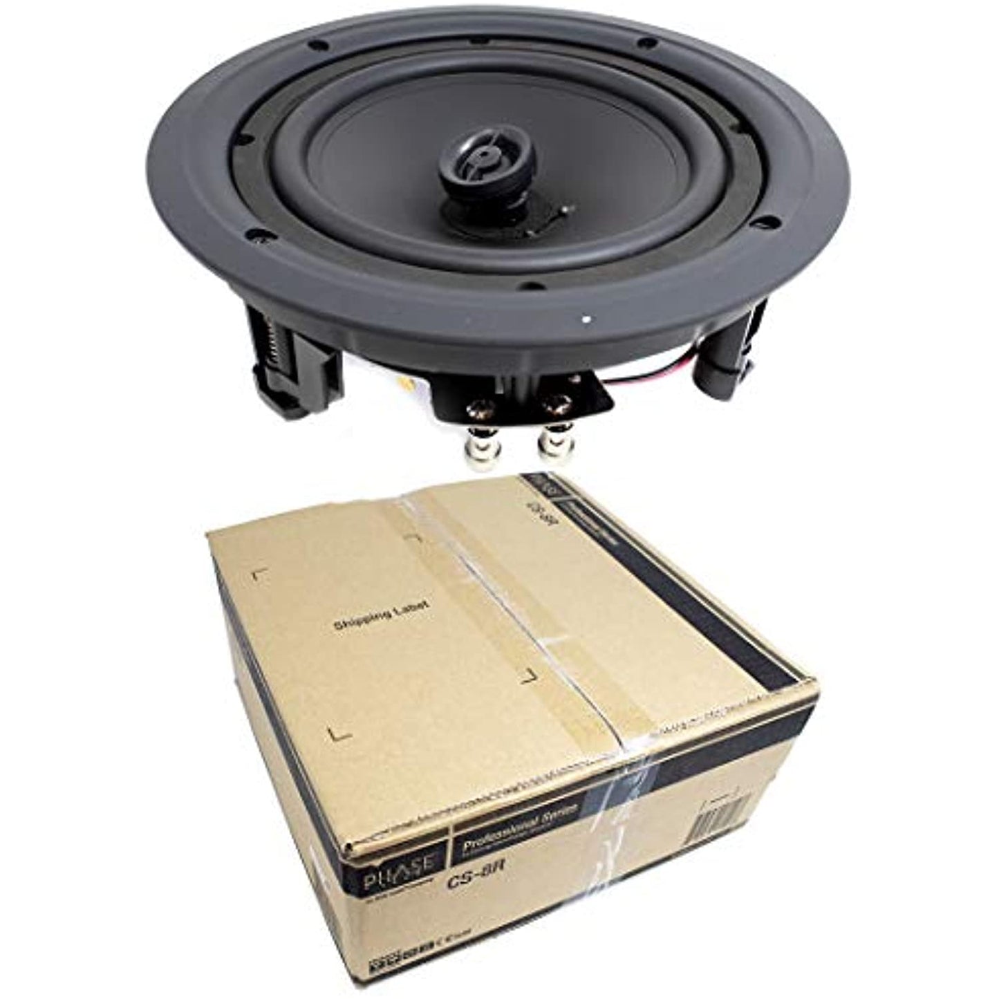 PHASETECH CS-8R in-Ceiling Speaker,White,100 Max Wattage