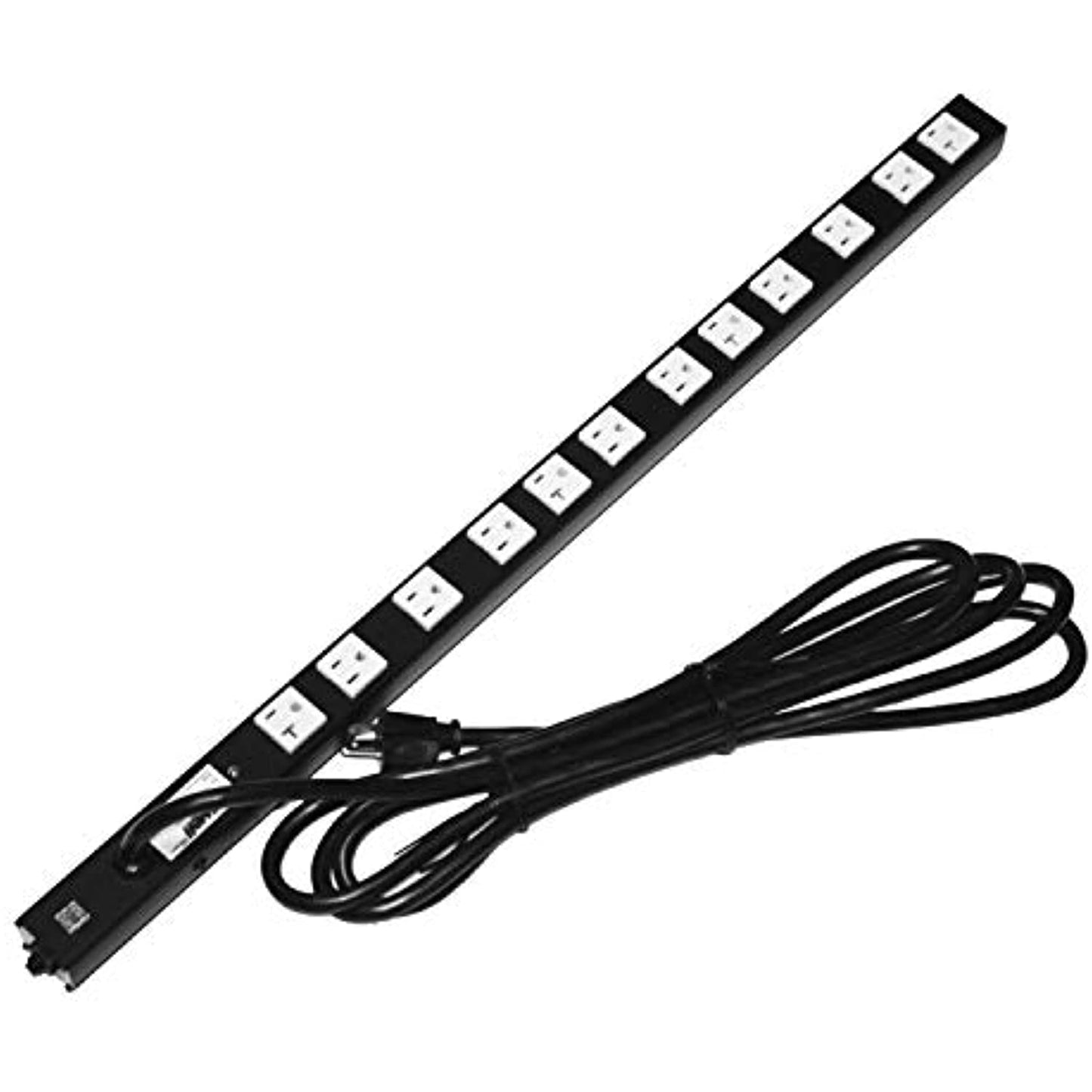 Lowell ACS-2012 Power Strip, 20A, 12 Outlets
