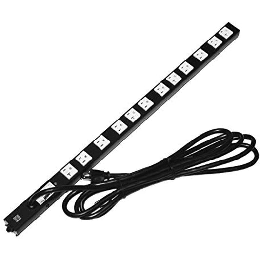 Lowell ACS-2012 Power Strip, 20A, 12 Outlets