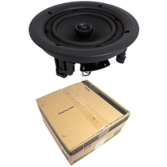 6.5" 100W Round Ceiling Speakers Flush in Wall Home Audio System White