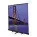 Matte White Carpeted Model C Portable Screen with Black Carpeted Case - 87" x 116" Video Format