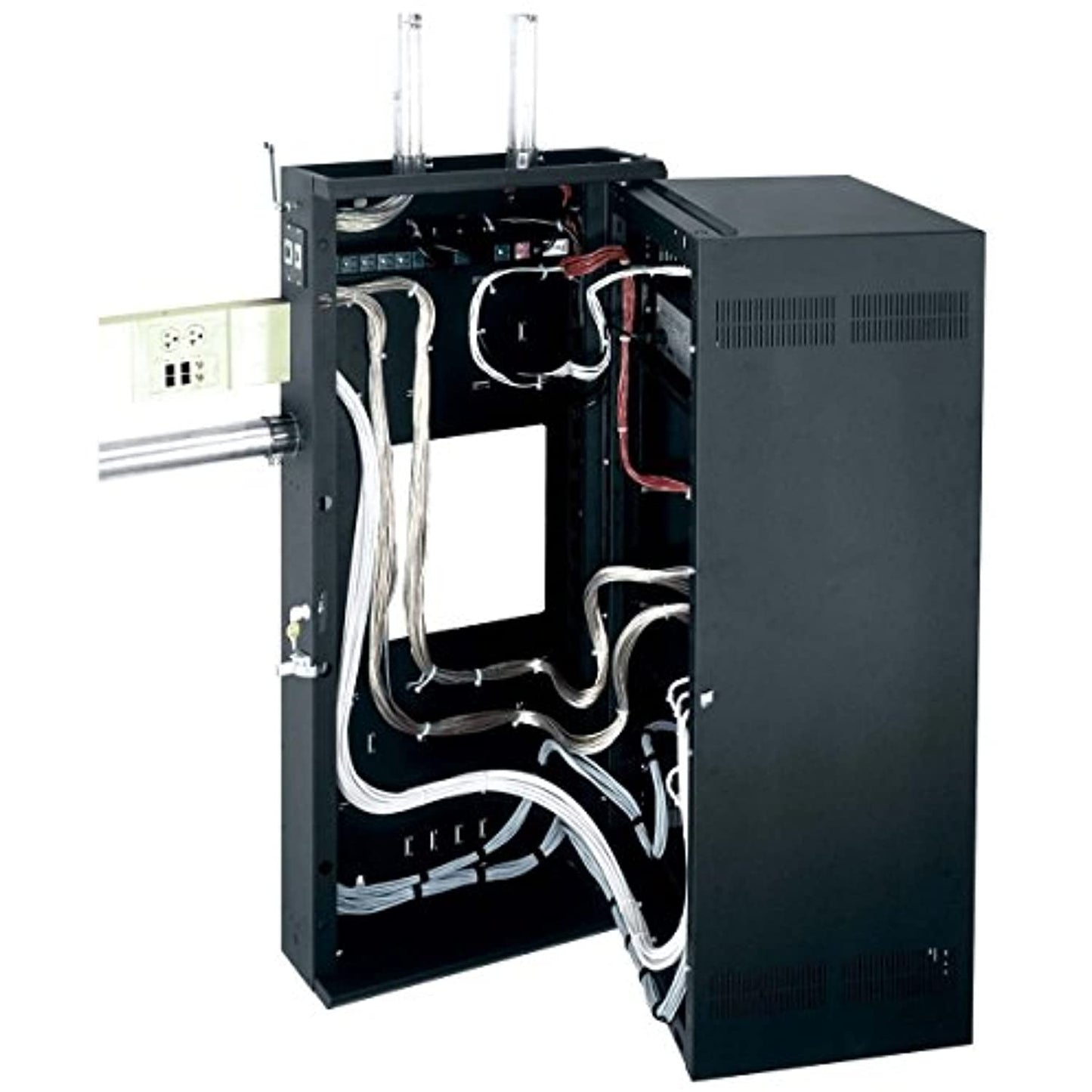 DWR Series Space Data Wall Rack with Plexi Door Rack Spaces: 24U Spaces, Depth: 20"