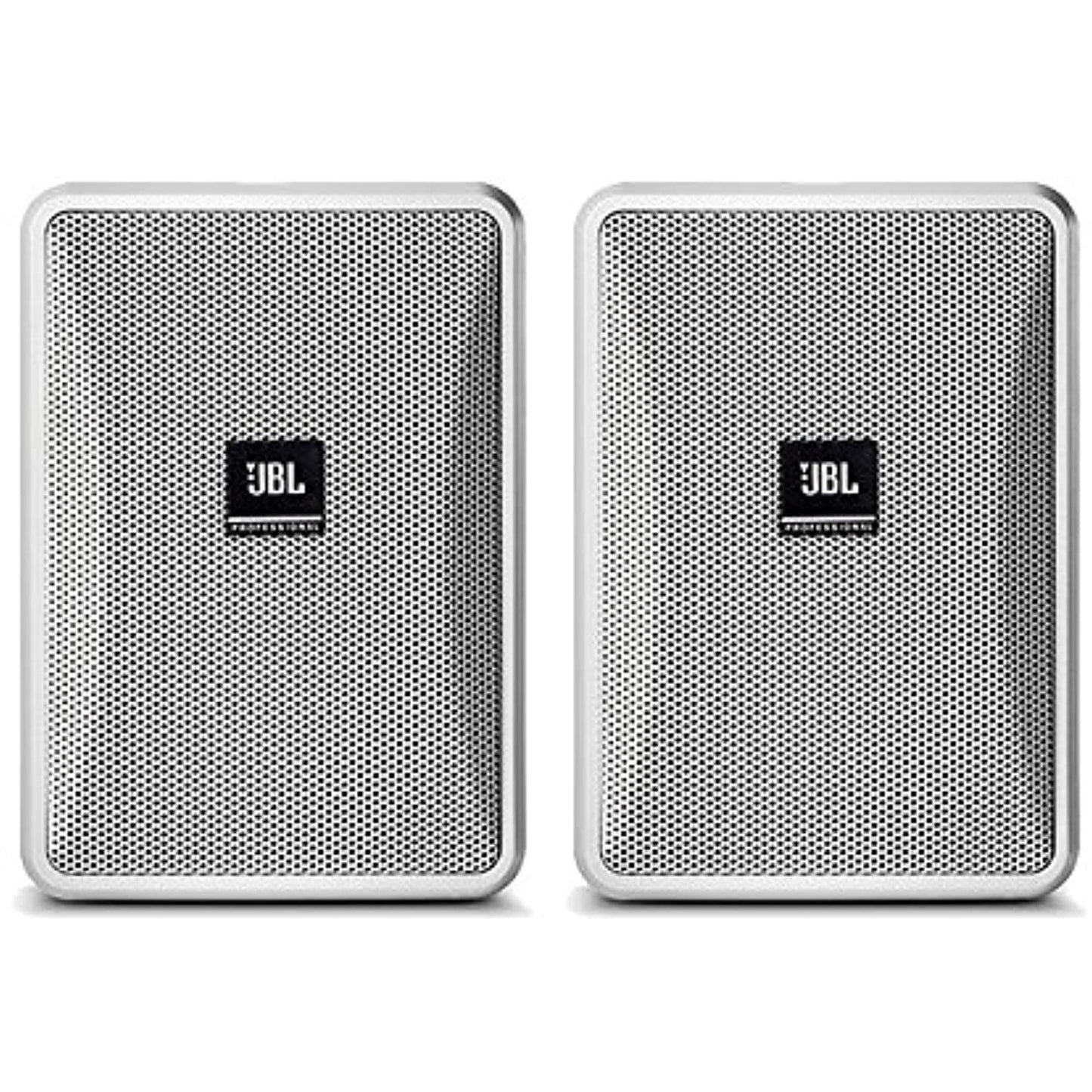 JBL Control 23-1 3 Inches Ultra-Compact Indoor Outdoor Speakers - White, Pair