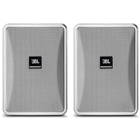 JBL Control 23-1 3 Inches Ultra-Compact Indoor Outdoor Speakers - White, Pair