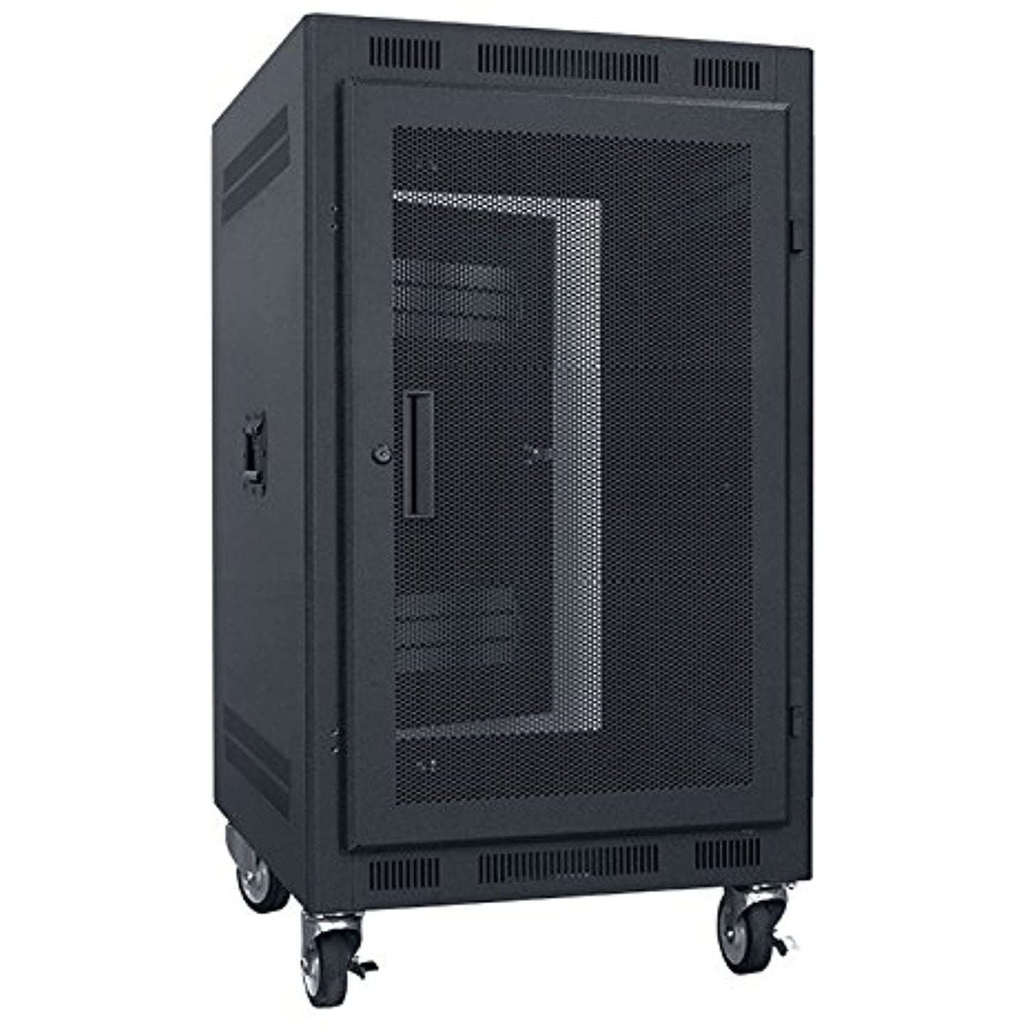 Lowell LPR-1422FV, 14U Portable Rack with Vented Door
