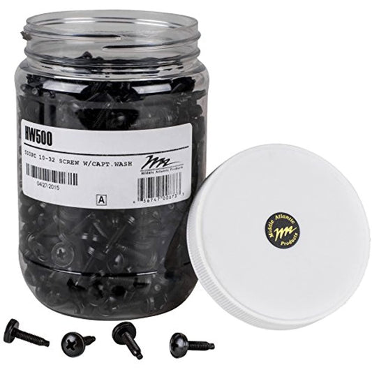 Middle Atlantic HW500 Phillips 10-32 Captive Cup Washer in a Jar