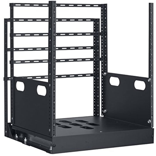 Lowell LPTR4-1219 Rack-Pull & Turn System-12U, 4-Slides, 19in Deep, Black