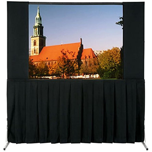 Da-Lite School Office Projector Accessories Ultra Velour Heavy Duty Fast-Fold Deluxe and Truss Skirt Drapery 16'x27'6"