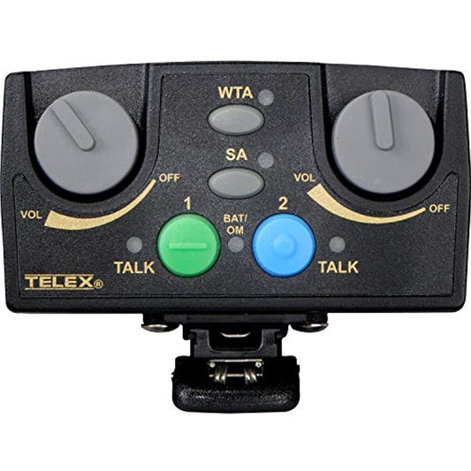 RTS TR-82N-HER 2-Channel Binaural Wireless Synthesized Portable Beltpack, 4F Headset, 500-518 MHz