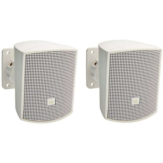 JBL Professional Control 52-WH Surface-Mount Satellite Speaker for Subwoofer-Satellite Loudspeaker System, White, Sold as Pair