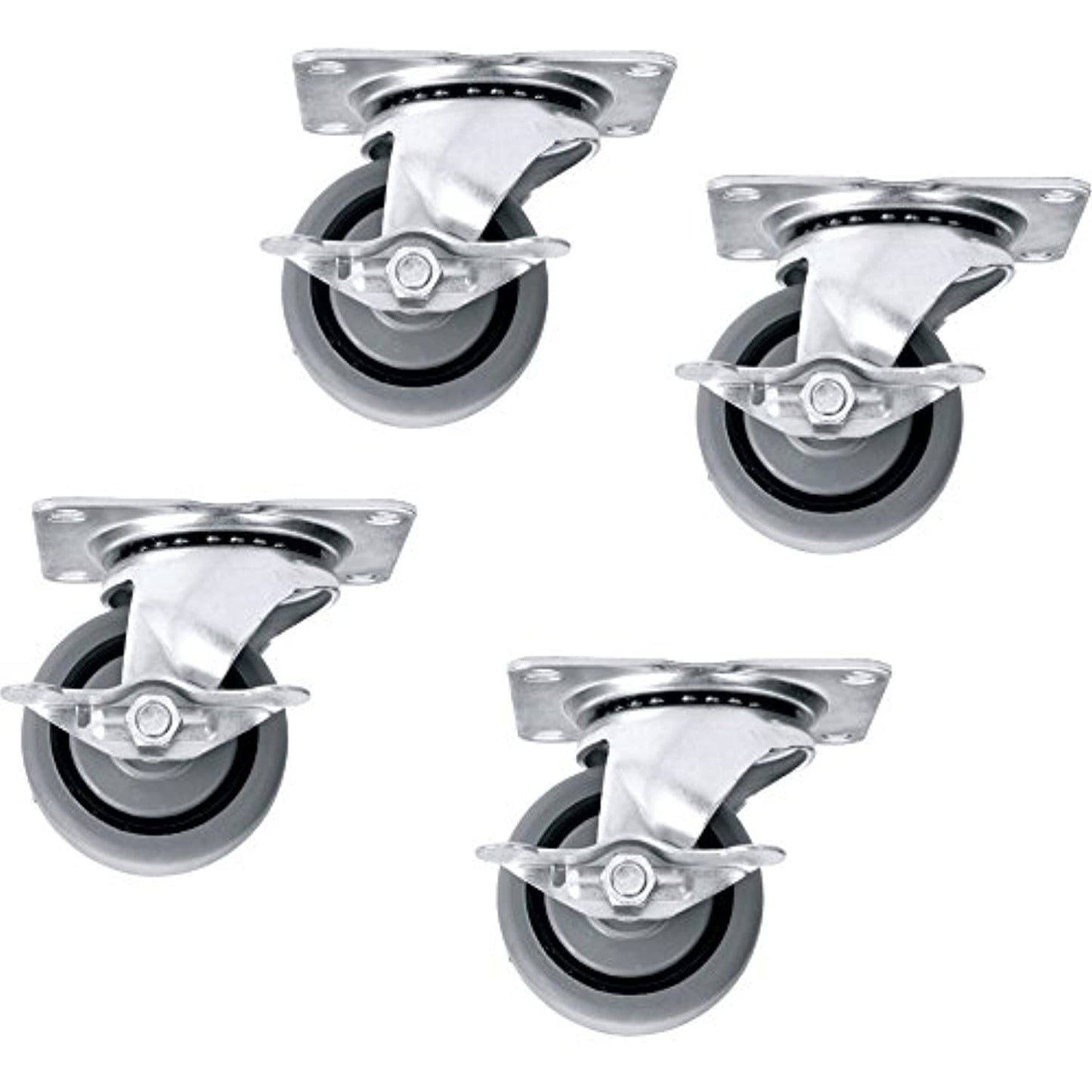 Slim 5 Series Heavy Duty Casters Model: Fine Floors, Casters: 2 Non-Locking & 2 Locking
