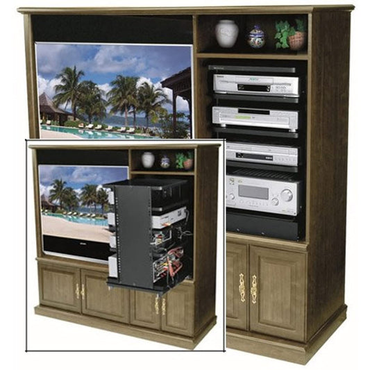 Middle Atlantic 16 1/8" D ASR Series Rotating Slide Out Shelving System Number of Shelves: 6 Shelves