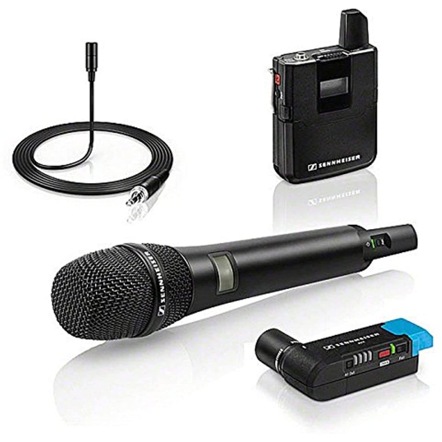 Sennheiser AVX Digital Wireless Microphone System - ME2 Lavalier and AVX42 Handheld Transmitter with MD42 Capsule Combo Set