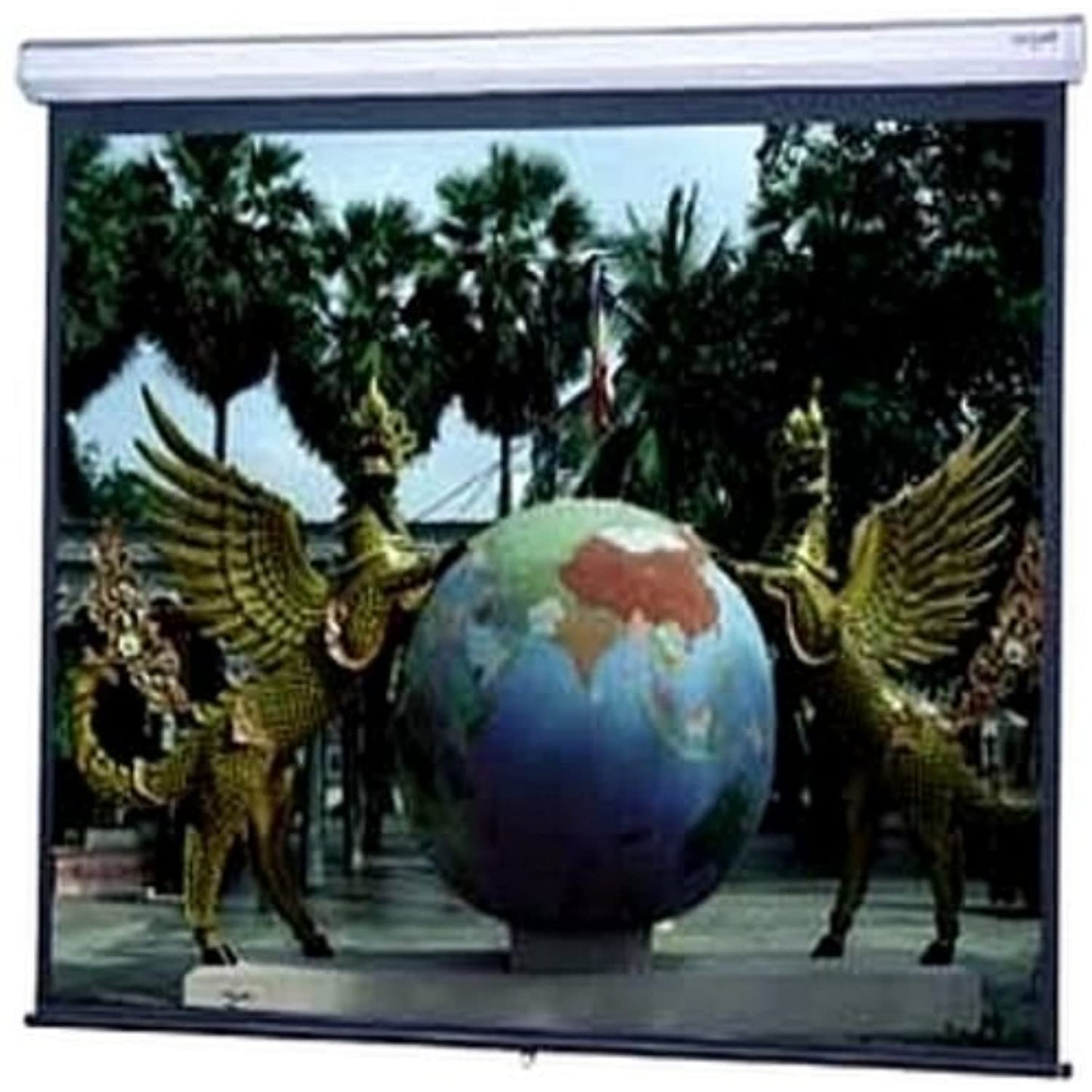 Model C Matte White Manual Projection Screen Viewing Area: 78" H x 139" W