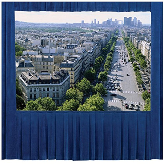 Da-Lite Ultra Velour Drapery Kits for Fast-Fold Deluxe Frames Without Skirt Bar 8' x 14' Area 12'9"