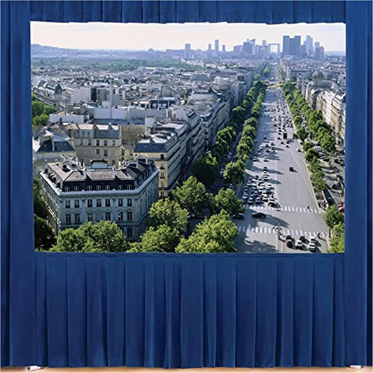 Da-Lite Ultra Velour Heavy Duty Fast-Fold Deluxe and Truss Drapery Presentation Kits 12'3" x 21' Area 17'