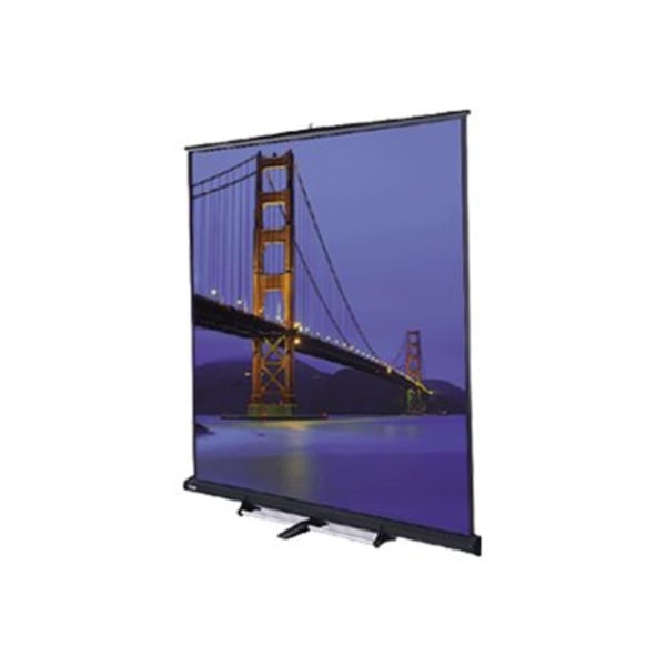 Matte White Carpeted Model C Portable Screen with Black Carpeted Case - 87" x 116" Video Format