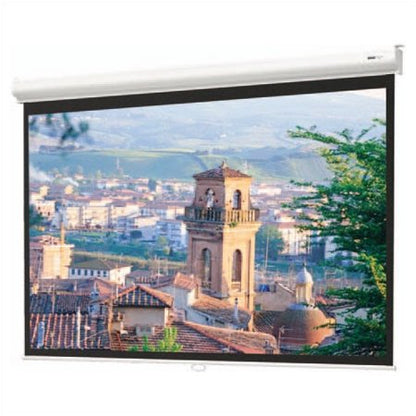 Da-Lite Designer Contour Manual Video Format Wall & Ceiling Mounted Screen, 50" x 67", 84" Diagonal, High Contrast Matte White Surface with CSR Controlled Screen Return