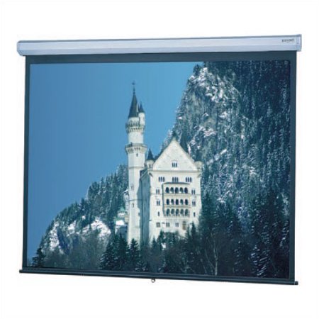 Da-Lite Model C Video Format Manual Wall and Ceiling Screen, 43" x 57", 72" Diagonal, High Contrast Matte White Surface