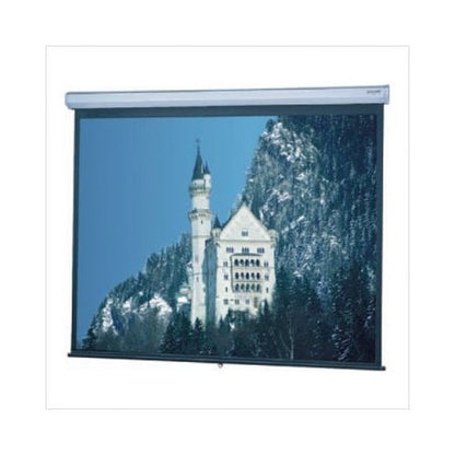Da-Lite Model C HDTV Format Manual Wall and Ceiling Screen, 45x80, 92" Diagonal, High Contrast Matte White Surface