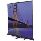 Matte White Carpeted Model C Portable Screen with Black Carpeted Case - 87" x 116" Video Format